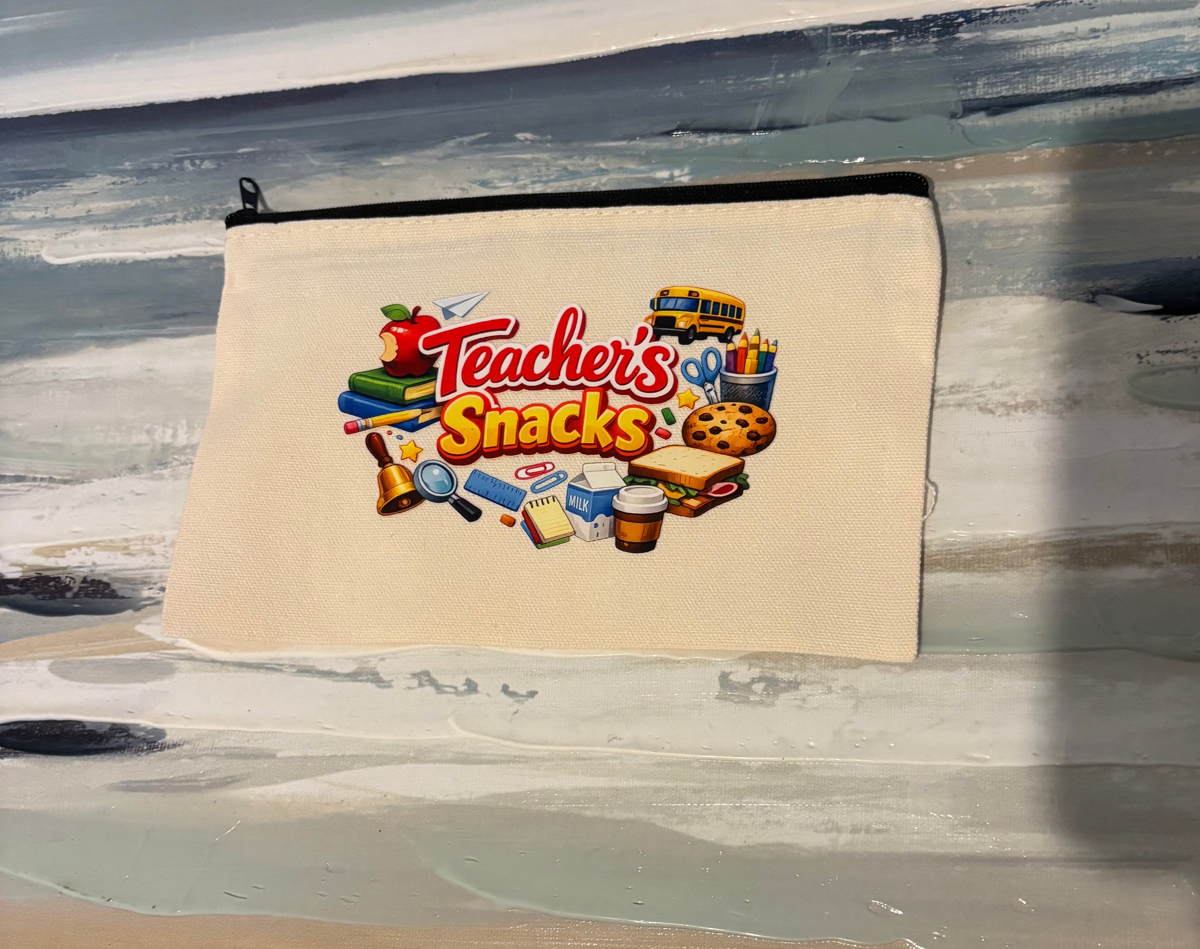 Teacher Snacks Zipper Pouch